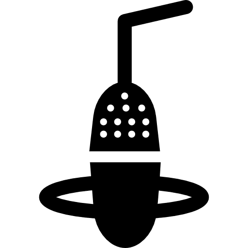 Aerial microphone tools mic voice icon