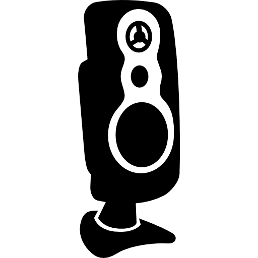 Computer speaker with stand music speakers audio device icon