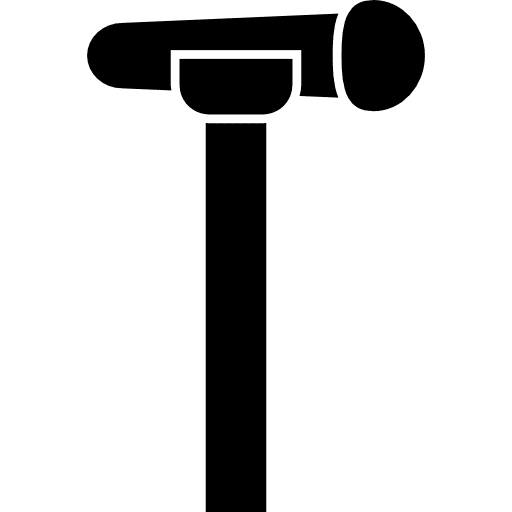 Microphone for a singer or a conferencist stand voice tool icon