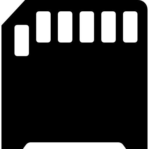 Mini storage card sd card mini storage icon