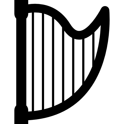 Music harp string instrument harps harp icon