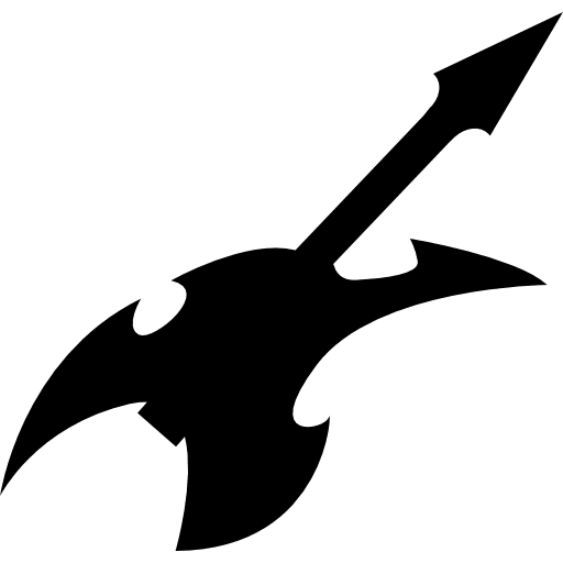 Abstract shape electric guitar guitar music string instrument icon