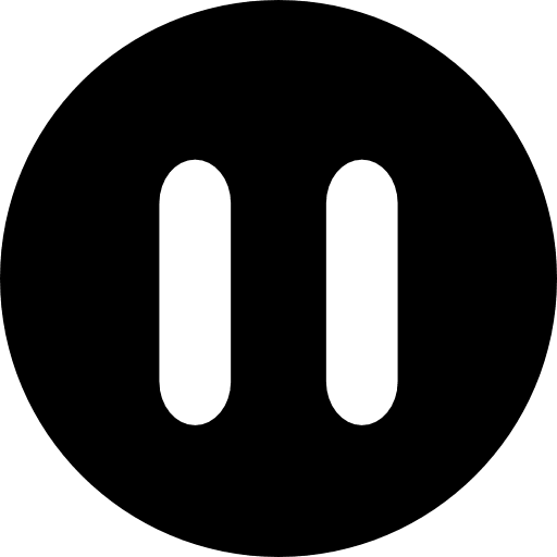 Pause button made up of two vertical lines pause pause option horizontal lines icon