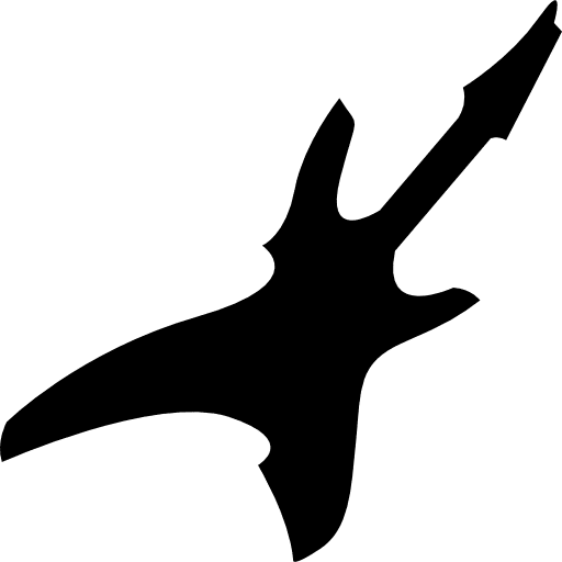 Electric guitar black silhouette electric guitars guitars guitar icon