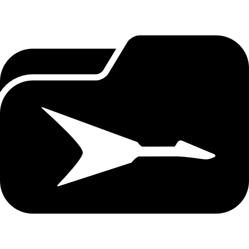 Folder with electric guitar symbol interface electric guitar guitar folder icon