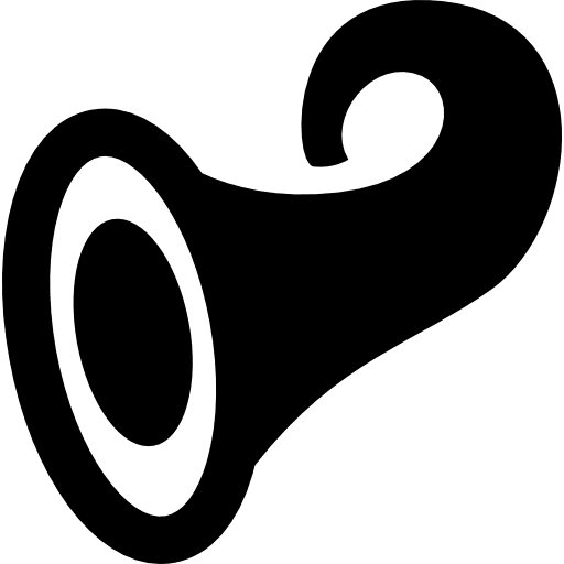Horn curve variant sound horn music horn icon