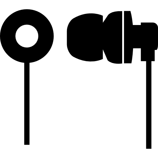 Musical object pair from two different views from front and side different pair music icon