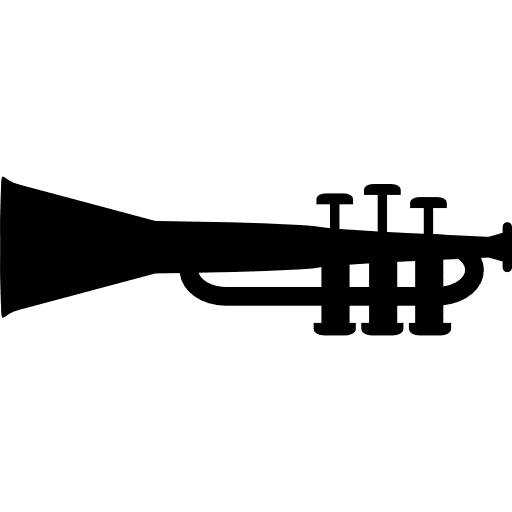 Trumpet wind trumpet music instrument icon