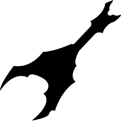 Electric guitar with jagged edges guitar electric electric guitar icon