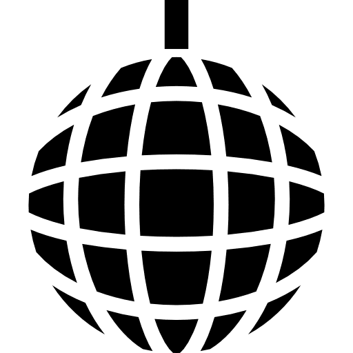 Music disco ball grid grid ball disco ball icon