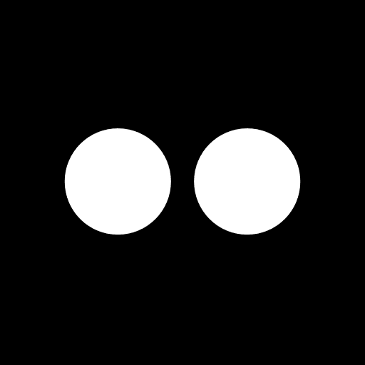 Flickr logotype social network logo icon Flickr logotype social network logo icon