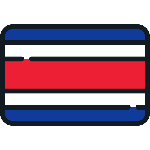 Costa rica flag costa rica nation icon
