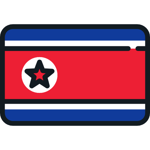 North korea world country flag icon