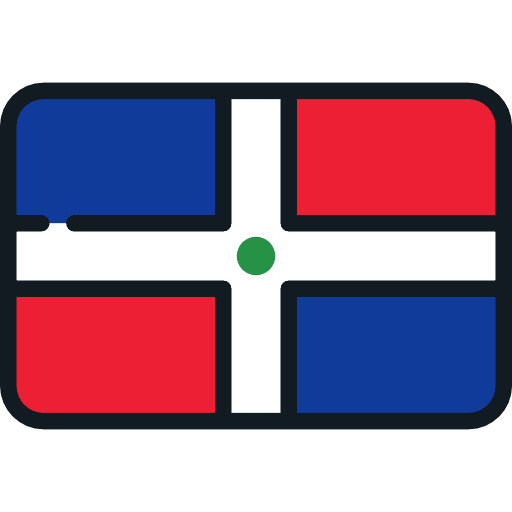Dominican republic country flags nation icon