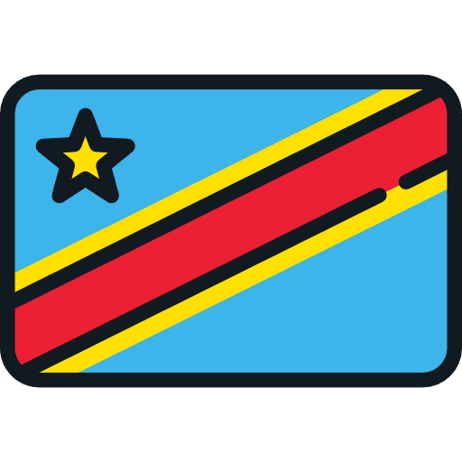 Democratic republic of congo flags world nation icon