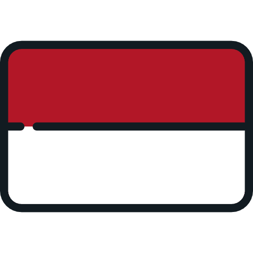 Indonesia flags country nation icon