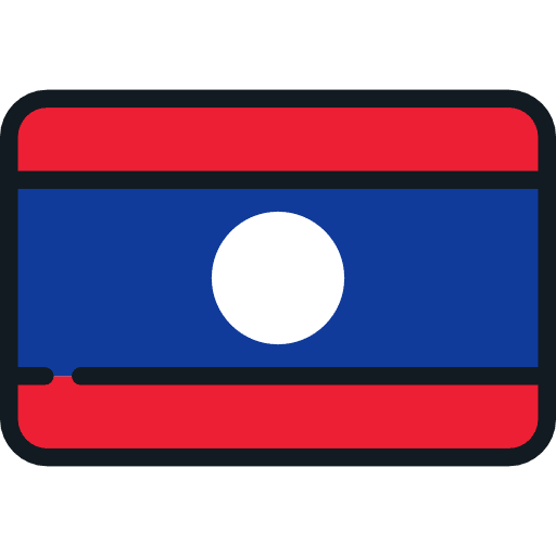 Laos flag country nation icon