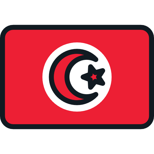 Tunisia country world flag icon