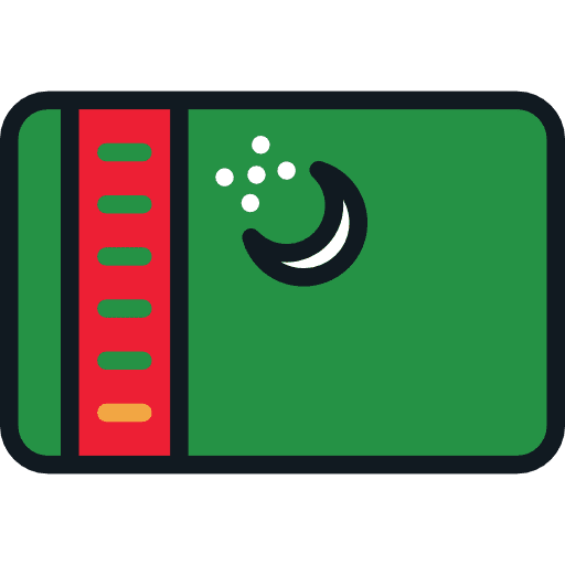 Turkmenistan country turkmenistan flag icon