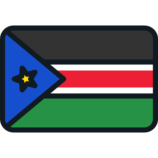 South sudan world nation flag icon