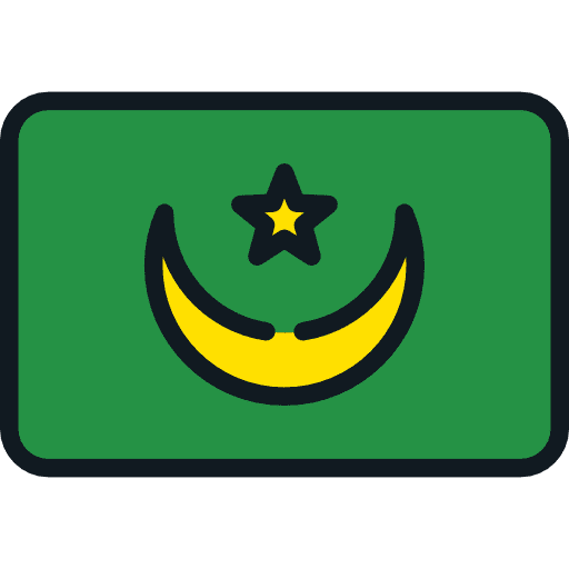 Mauritania mauritania nation flags icon