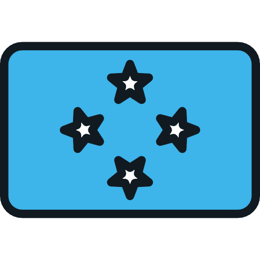 Micronesia nation flags flag icon