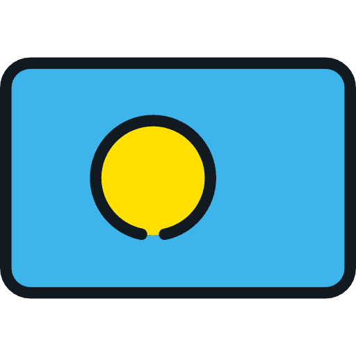 Palau nation flags palau icon