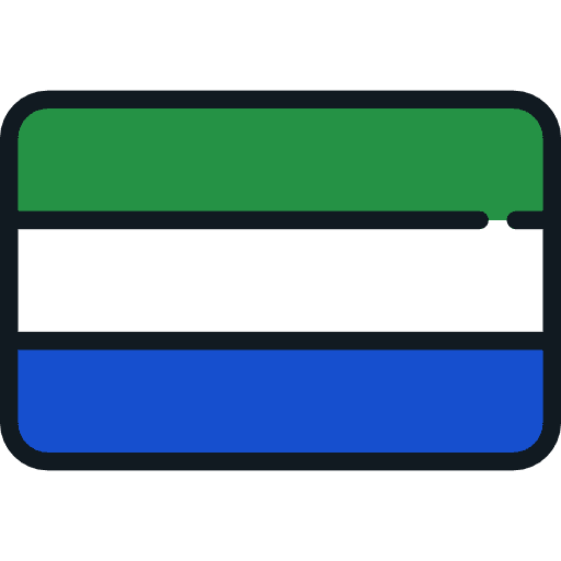 Sierra leone flag nation world icon