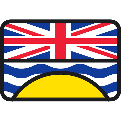 British columbia flags nation british columbia icon