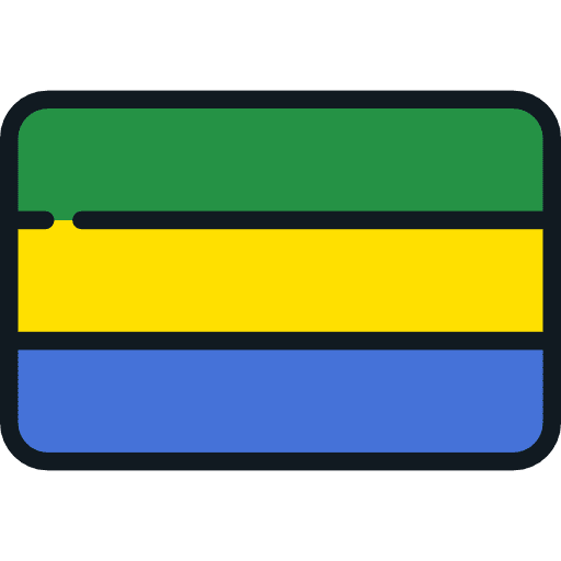 Gabon flags world flag icon