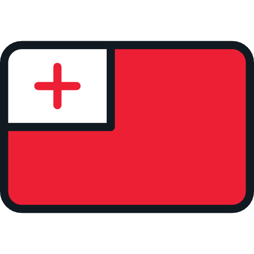 Tonga world nation flag icon