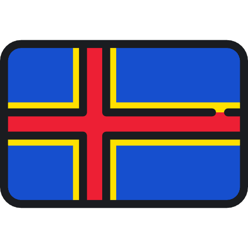 Aland islands region flag aland islands icon
