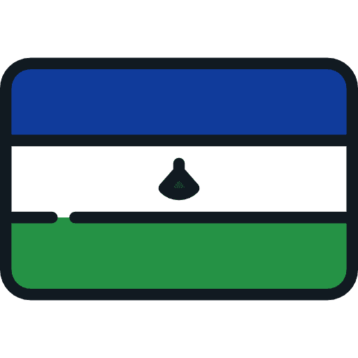 Lesotho nation flags flag icon