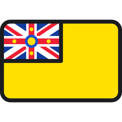 Niue nation flag world icon