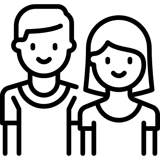 Couple people marriage male female icon