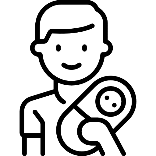 Father avatar man baby icon