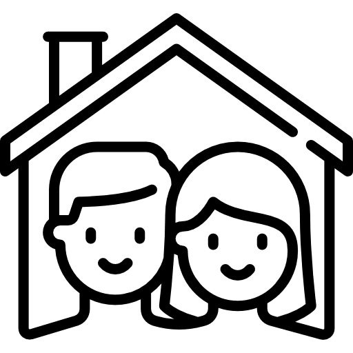 Home house familiar two icon