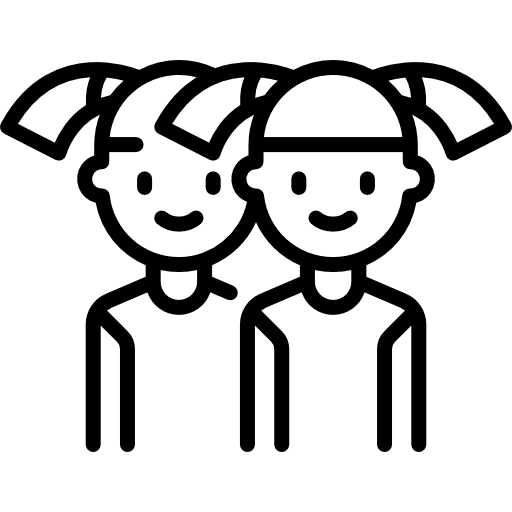 Twins twins sisters people icon