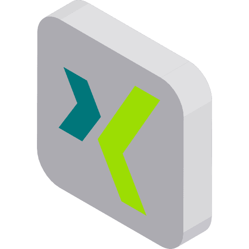 Xing logotype social media brand icon Xing logotype social media brand icon