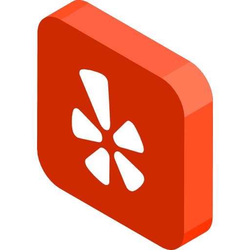 Yelp brand social network logotype icon Yelp brand social network logotype icon