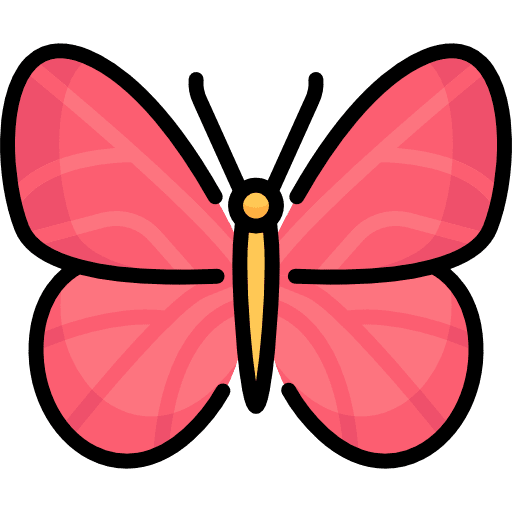 Butterfly insect animals moths icon