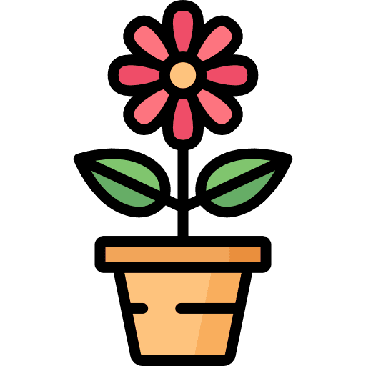 Flower flower pot gardening icon