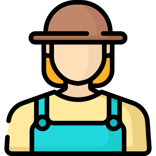 Gardener people user professions and jobs icon