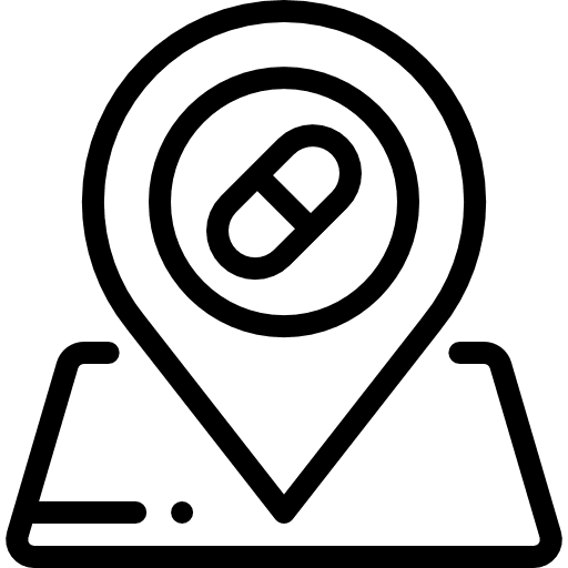 Location map location maps and location pharmacy icon Location map location maps and location pharmacy icon