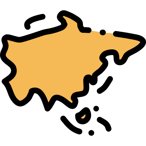 Asia map geography asia icon