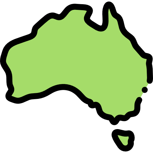 Australia australia nation maps and location icon