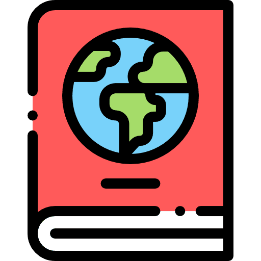 Geography education subjects earth globe icon
