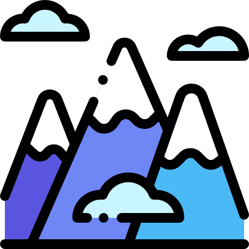 Mountain mountains landscape altitude icon