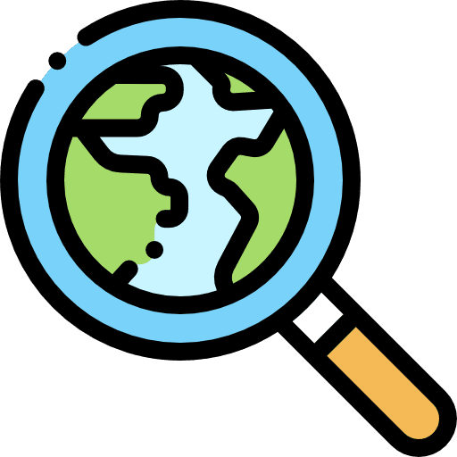 Search zoom search seo and web icon