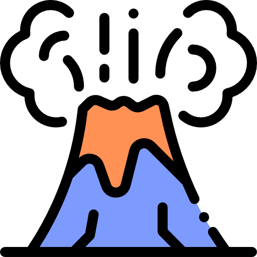 Volcano nature disaster volcano icon